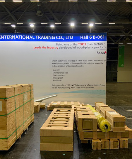 A forklift truck driving event equipment into a truck